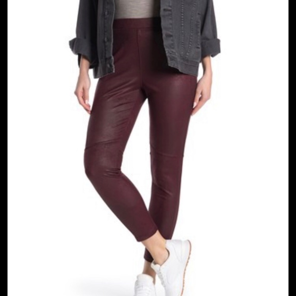 Free People Midnight Vegan Faux Suede Leggings Medium NWT - Picture 1 of 5